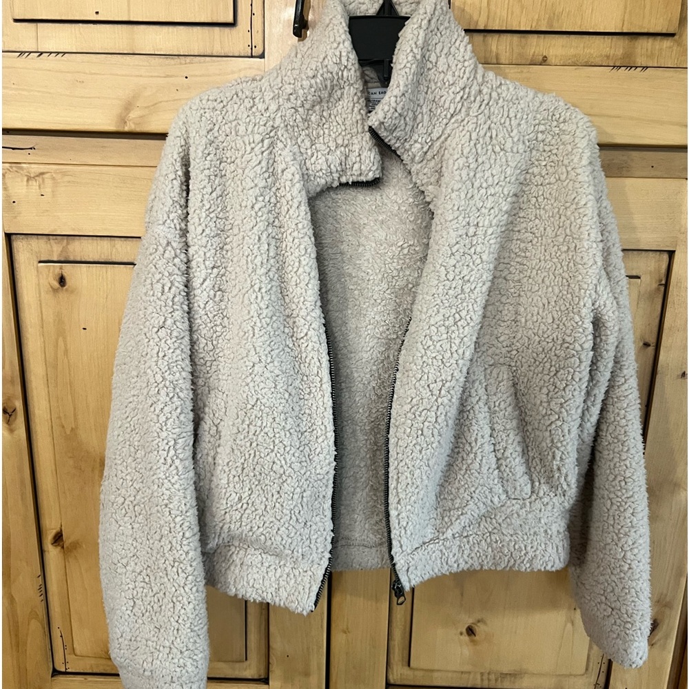 AE American Eagle Sherpa bomber jacket xs